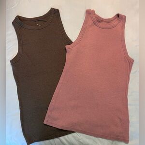 Two halter neck tank tops